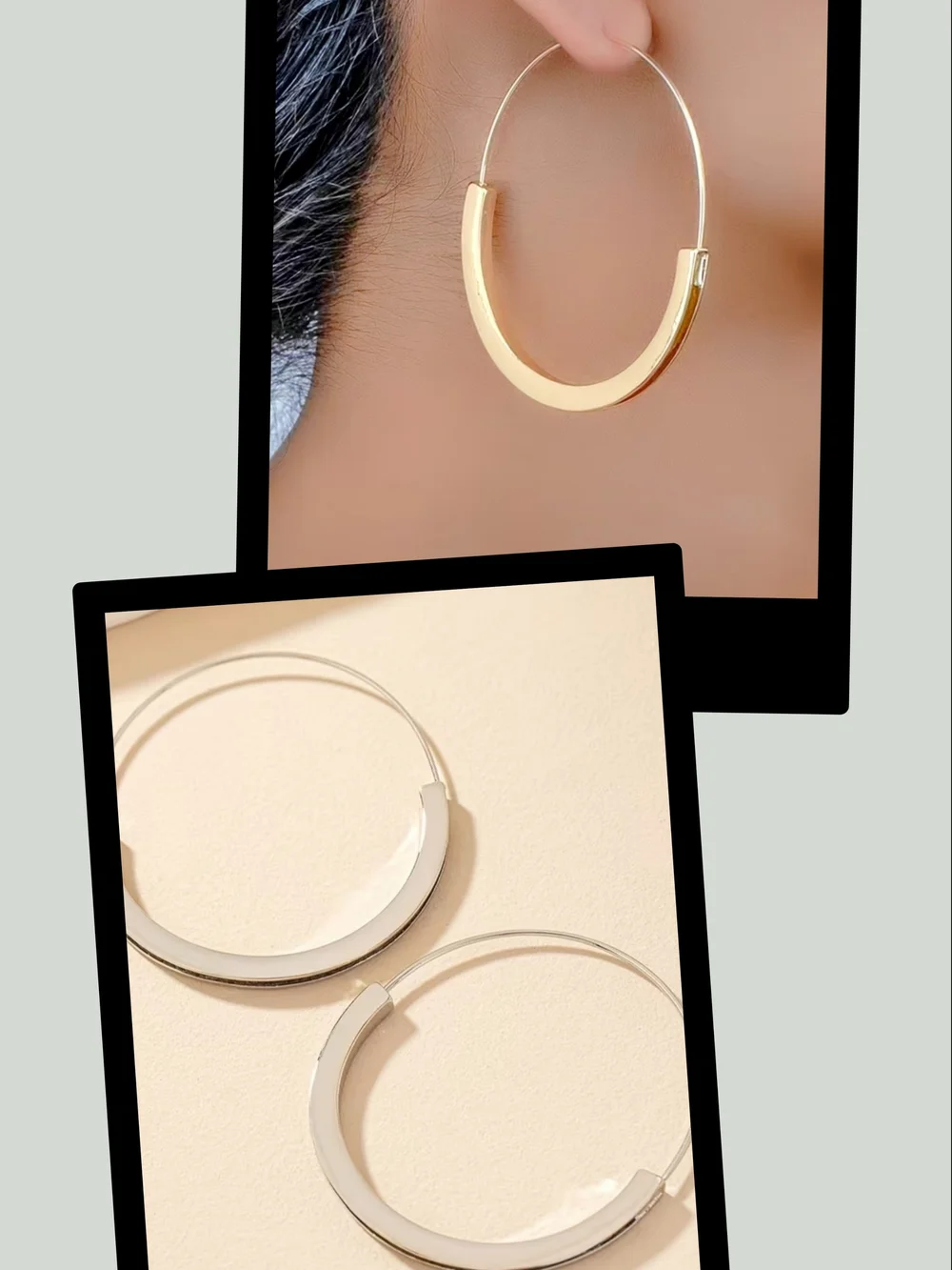NWT* Silver Hoop Earrings *NEW